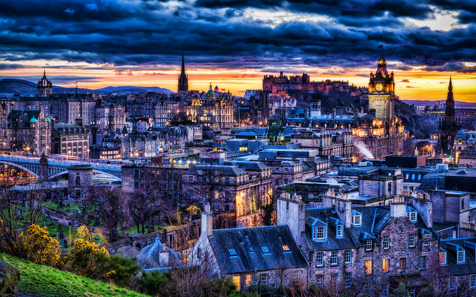 edinburgh-at-evening-hdr-cityscapes-scottish-cities-edinburgh